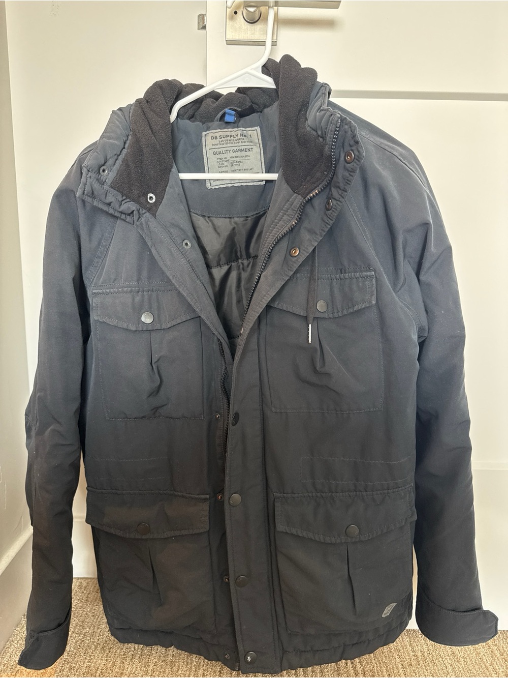 H&M Men’s Black Military Field Jacket
